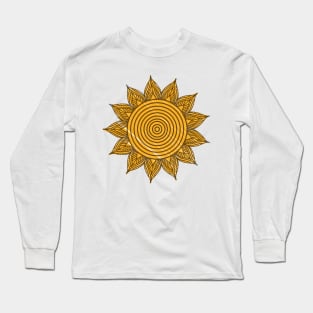 Bright Sun Mandala Long Sleeve T-Shirt